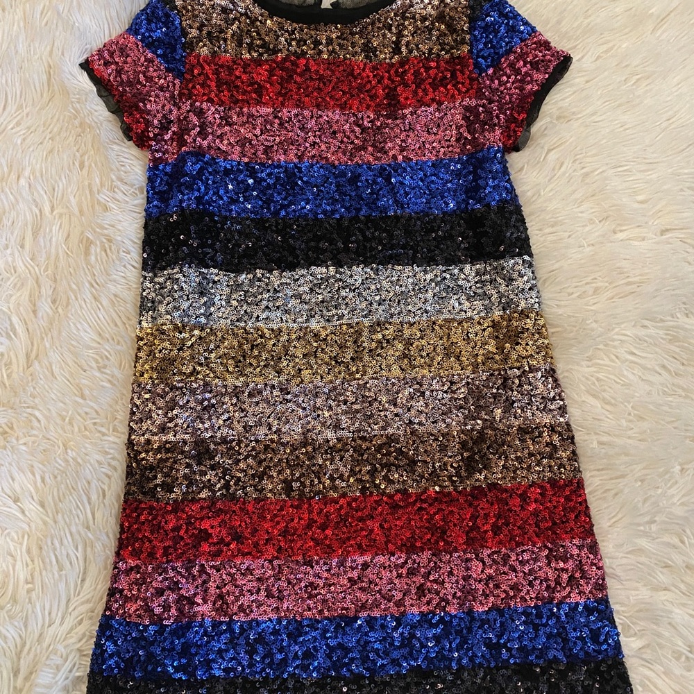 Sequin party dress. Gap kids small